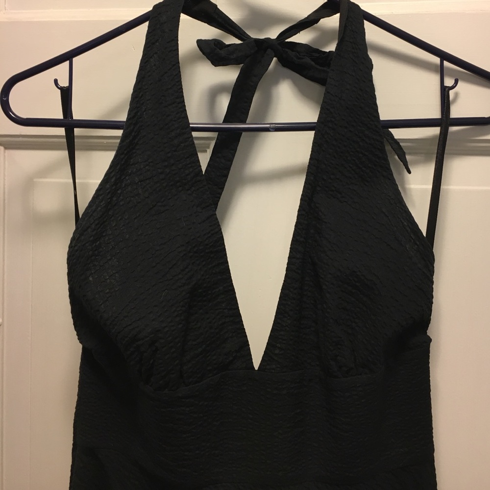 J.crew black halter dress - Picture 2 of 5