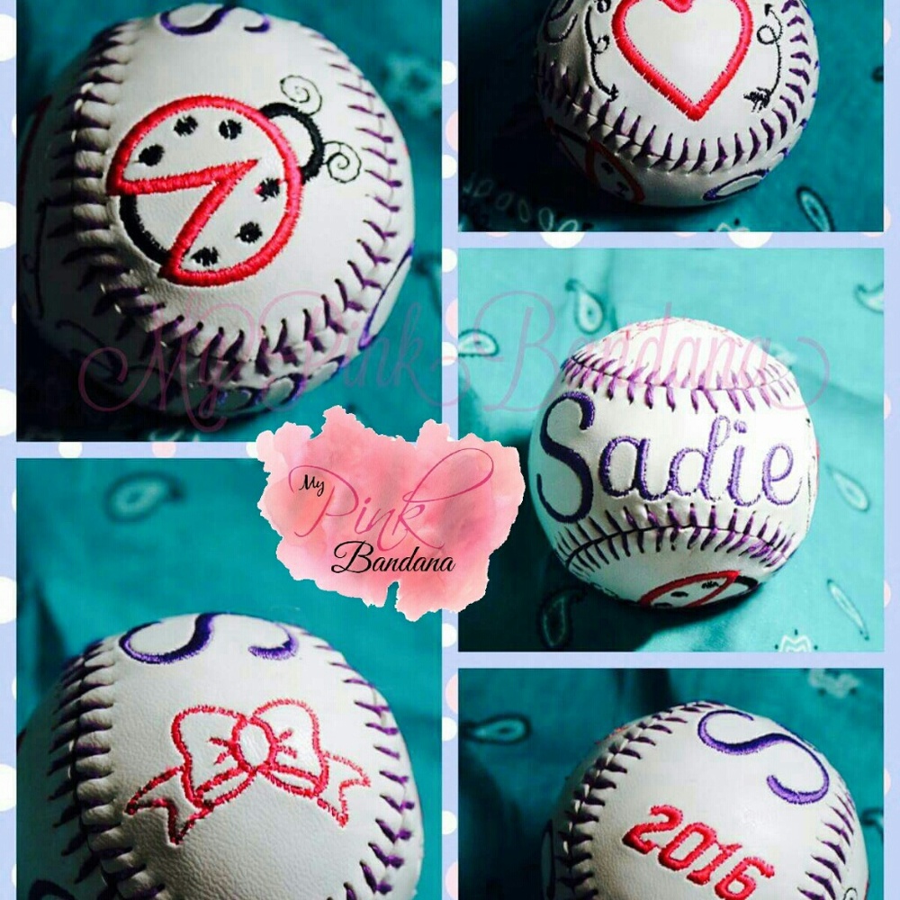 Embroidered Baseballs - Picture 2 of 4