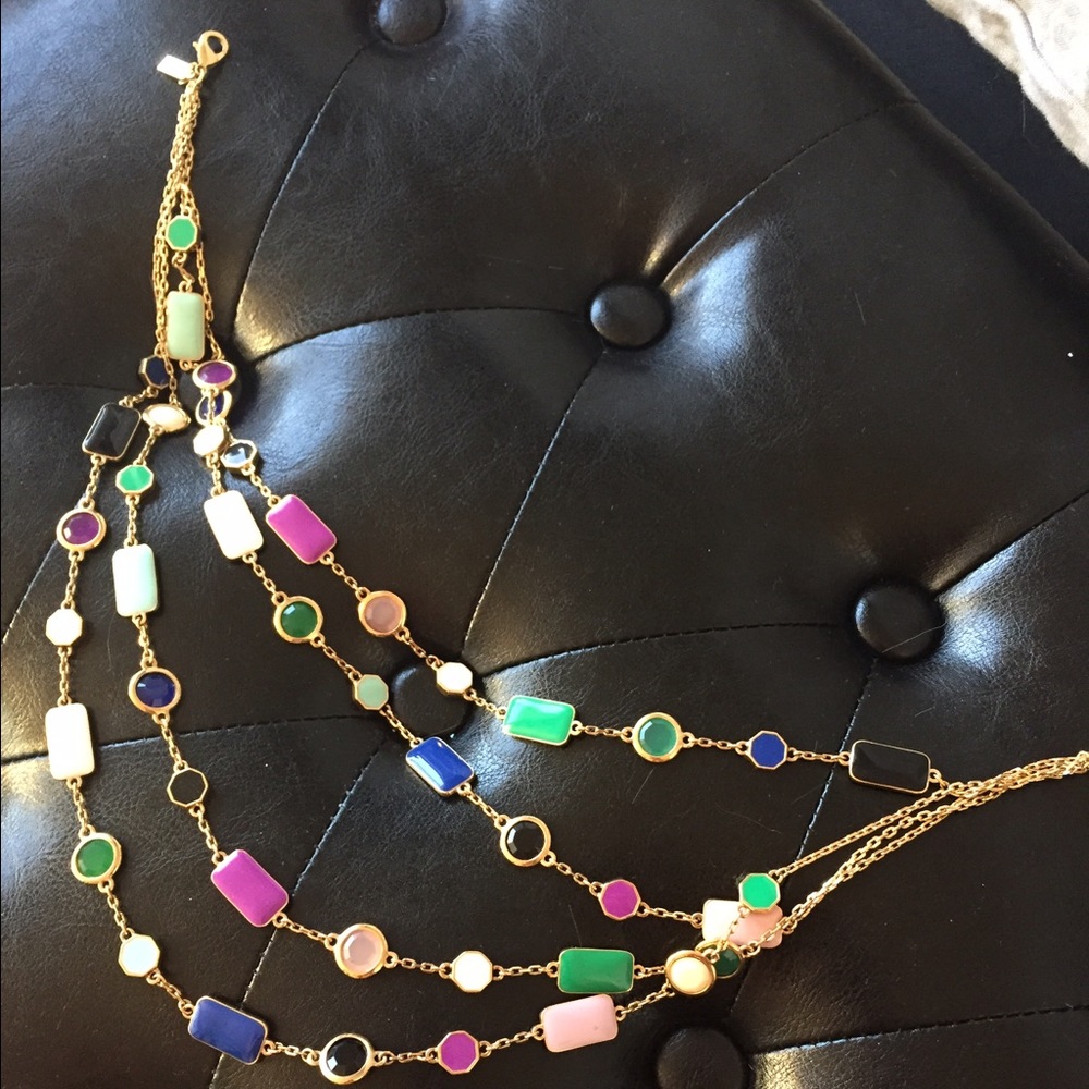 Kate Spade colorful multi tiered necklace
