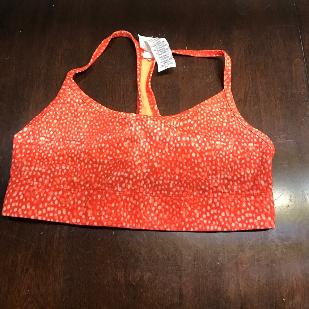 Orange champion sports bra
