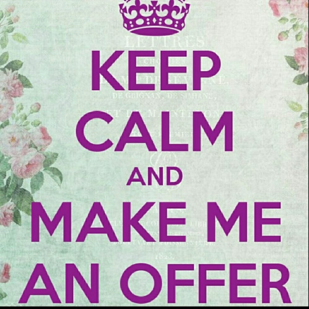 Im open to all offers!