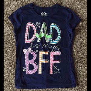 Justice "Dad is My BFF" sparkly t-shirt