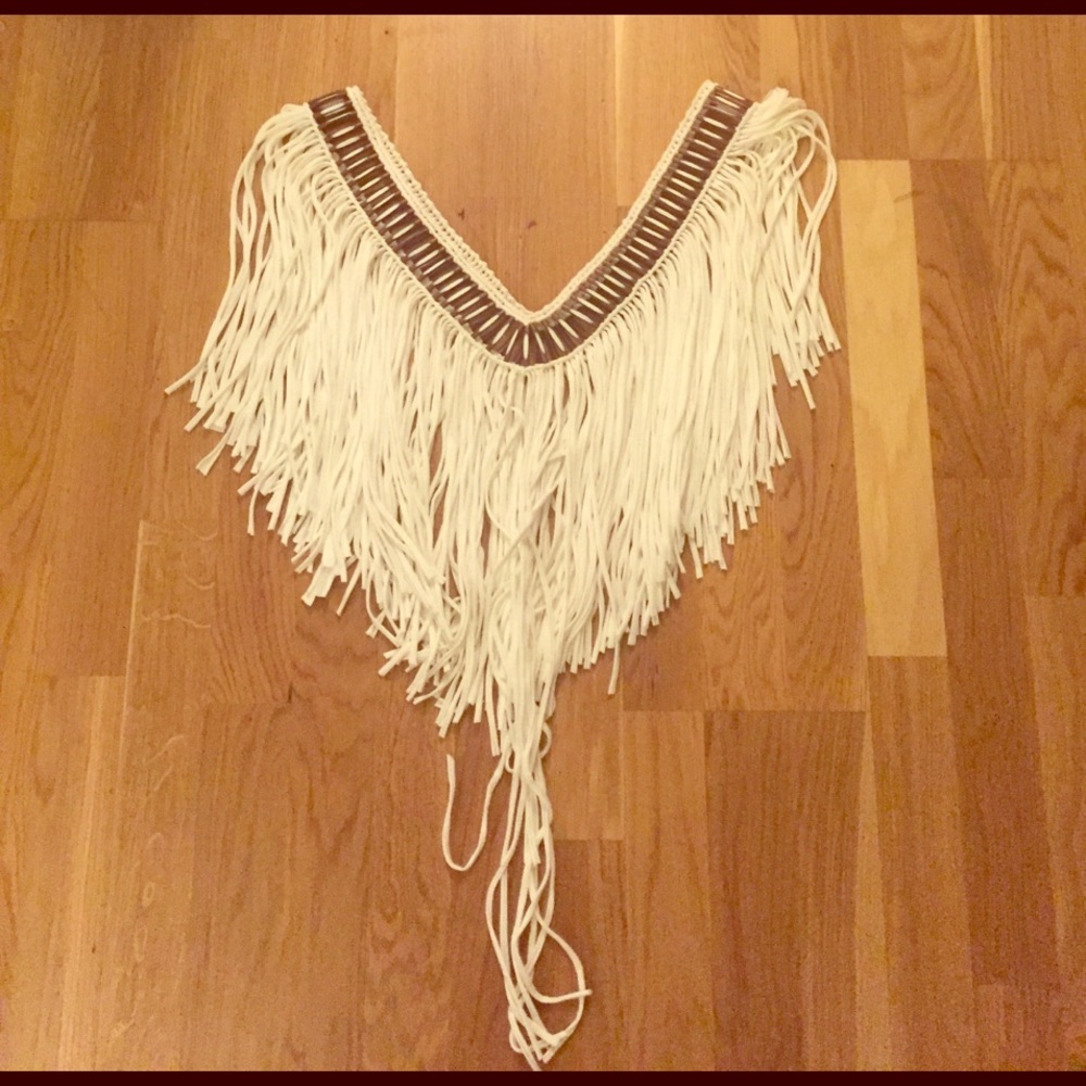 Coachella boho fringe festival top BRAND NEW