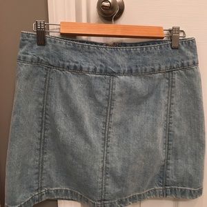 Free People Jean Skirt