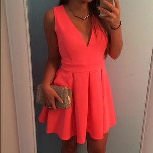 Hot pink dress from necessary clothing