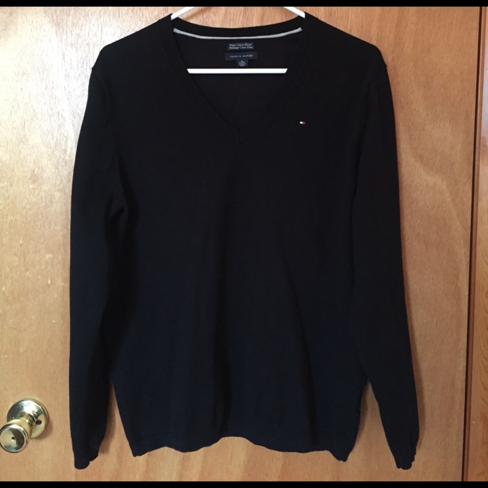 Tommy Hilfiger Pima Cotton Blend Black Sweater XL