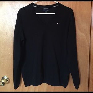 Tommy Hilfiger Pima Cotton Blend Black Sweater XL