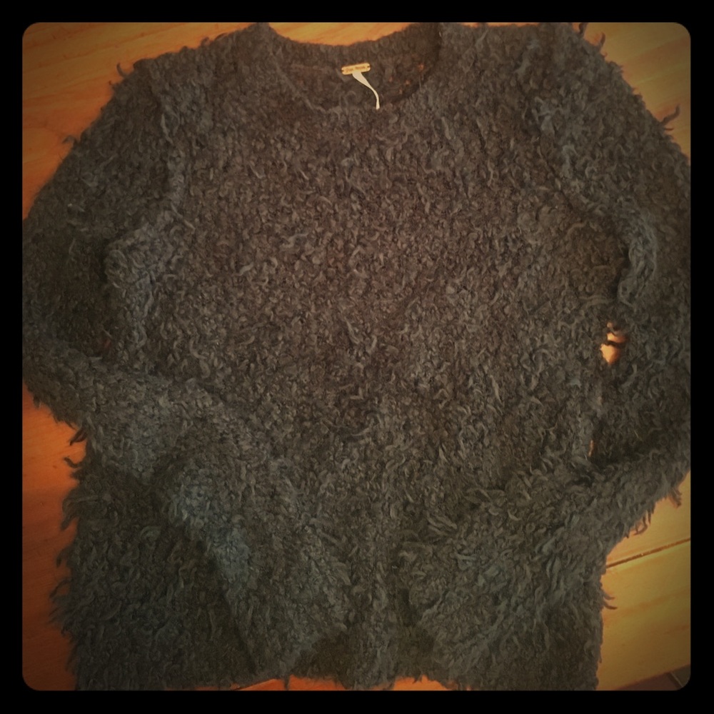 Free people black size small sweater