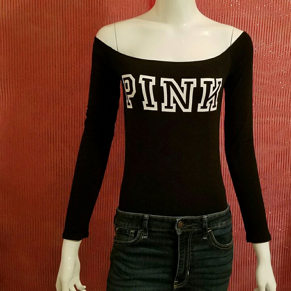 NIP Victoria's Secret Pink off shoulder bodysuit - Picture 2 of 5