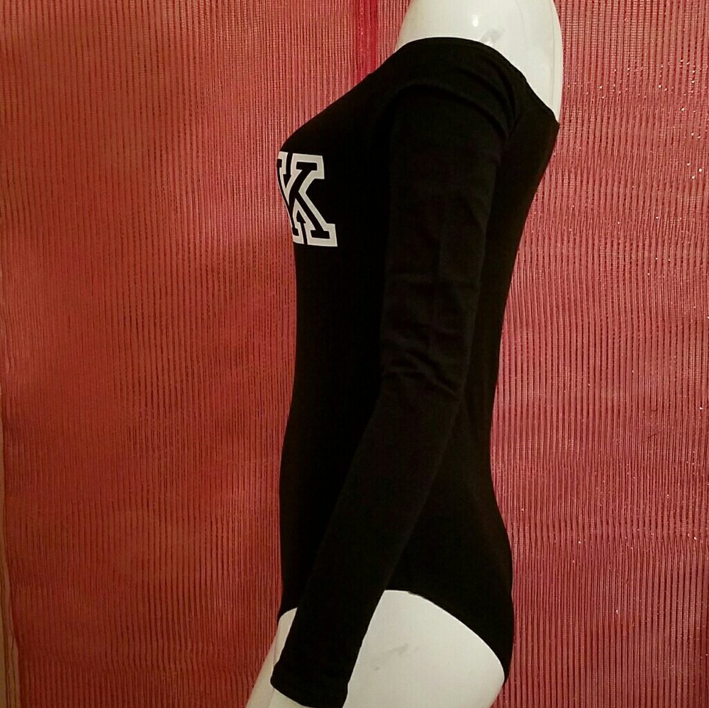 NIP Victoria's Secret Pink off shoulder bodysuit - Picture 3 of 5