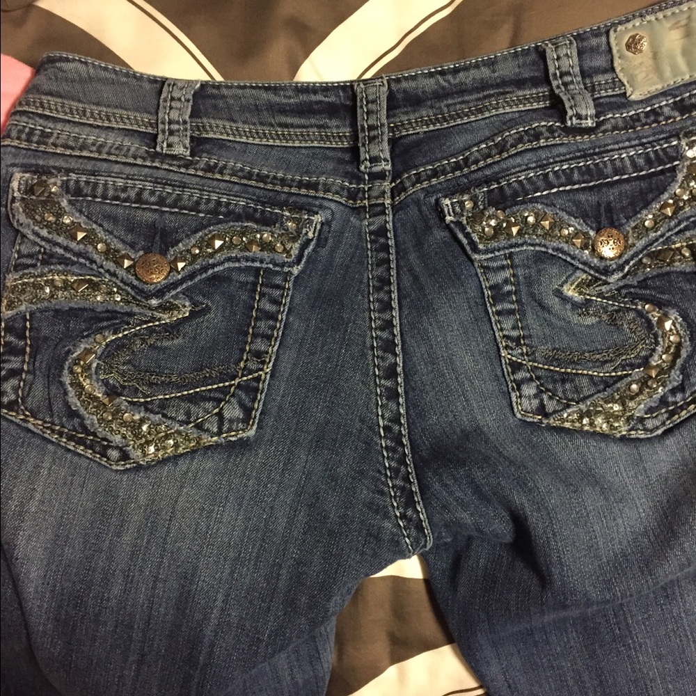 Silver jeans