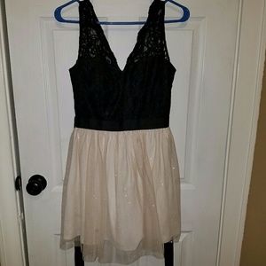 Lace and sparkling fancy dress