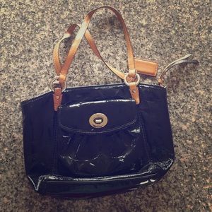 Black Coach Hand Bag