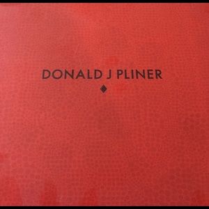 Donald J Pliner Black Brushed Suede Ankle Boots