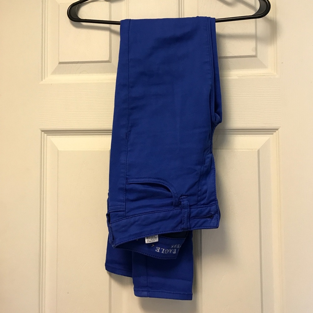 AEO blue jeggings sz 0