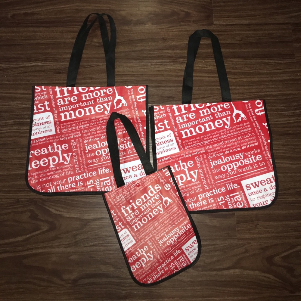 Lulu lemon bags 🍋