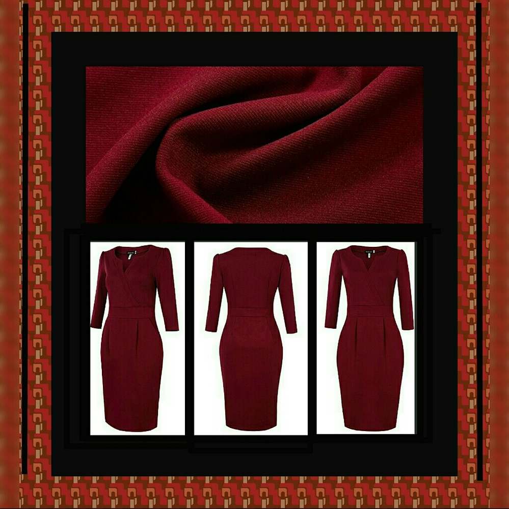 CLEARANCE Vintage Business Wear Pencil Dress
