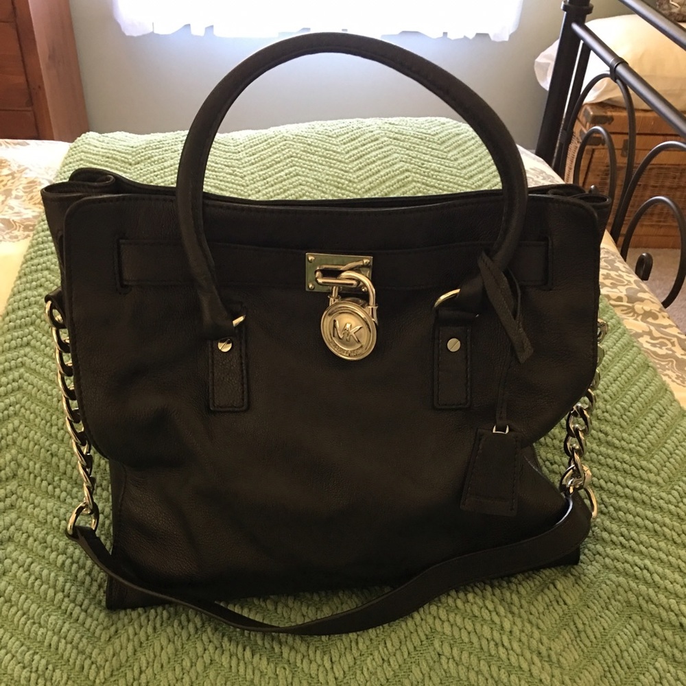 Large Black Michael Kors Hamilton Bag