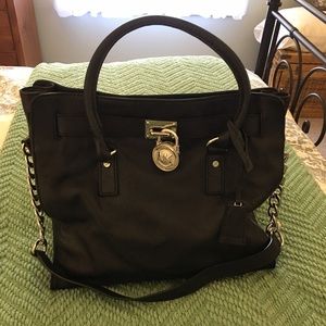 Large Black Michael Kors Hamilton Bag