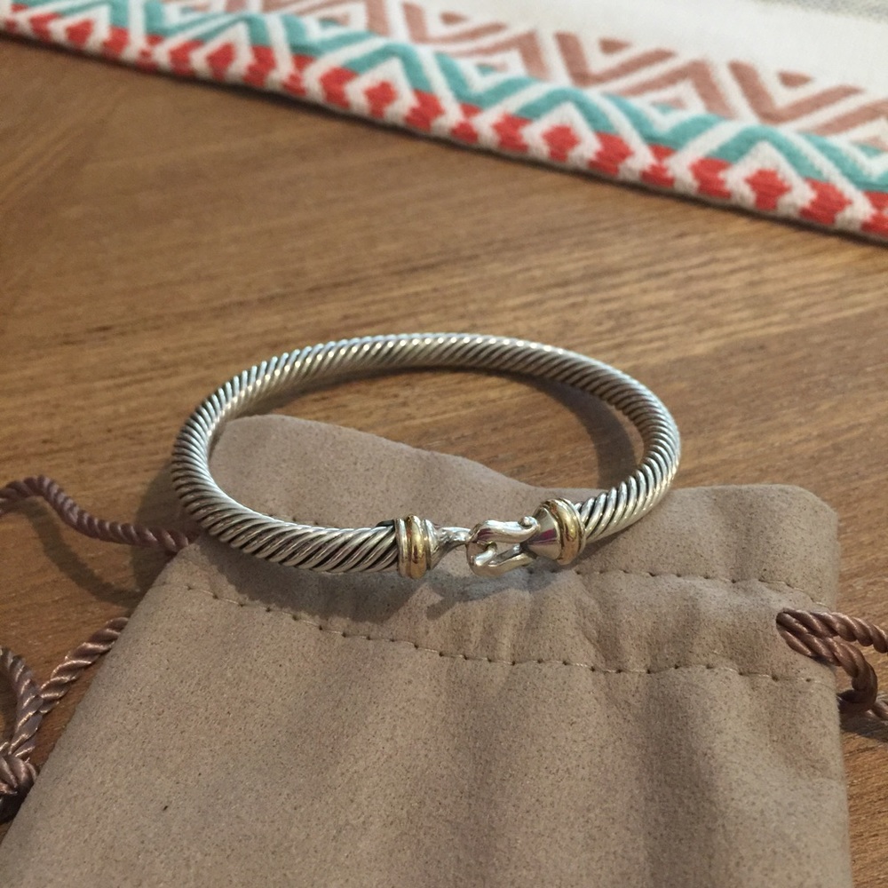 David Yurman Cable Classic Buckle Bracelet 14k 5mm