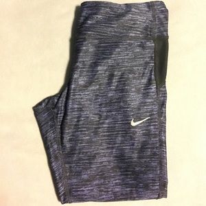 Nike leggings (running pants) purple and black M