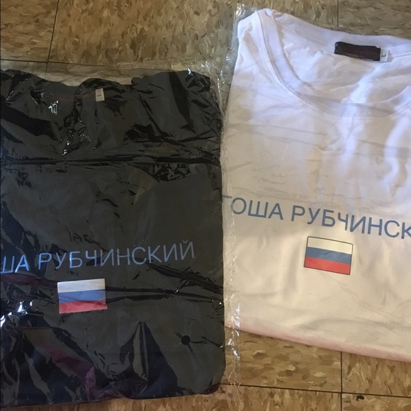 Two Gosha Rubinchinskiy tee shirts