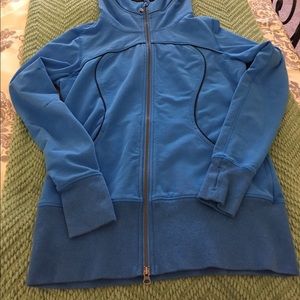 Lululemon Hoodie Blue with Black Trim EUC