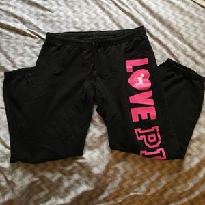 VS Pink sweatpant capris