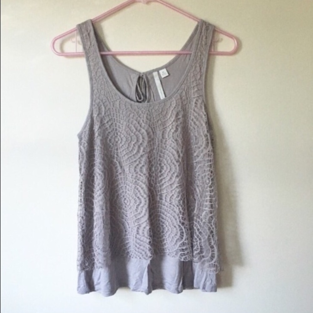 LC Lauren Conrad lilac lace top