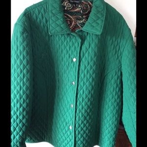 Tara Jones Green Medium Weight coat Size 22