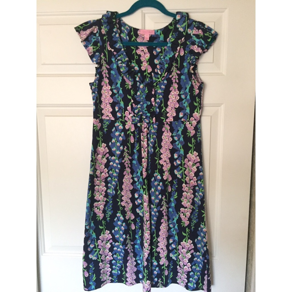 Lilly Pulitzer Foxy Navy Dress SZ Medium