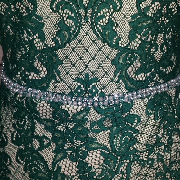 Green Lace Dress - Picture 3 of 8
