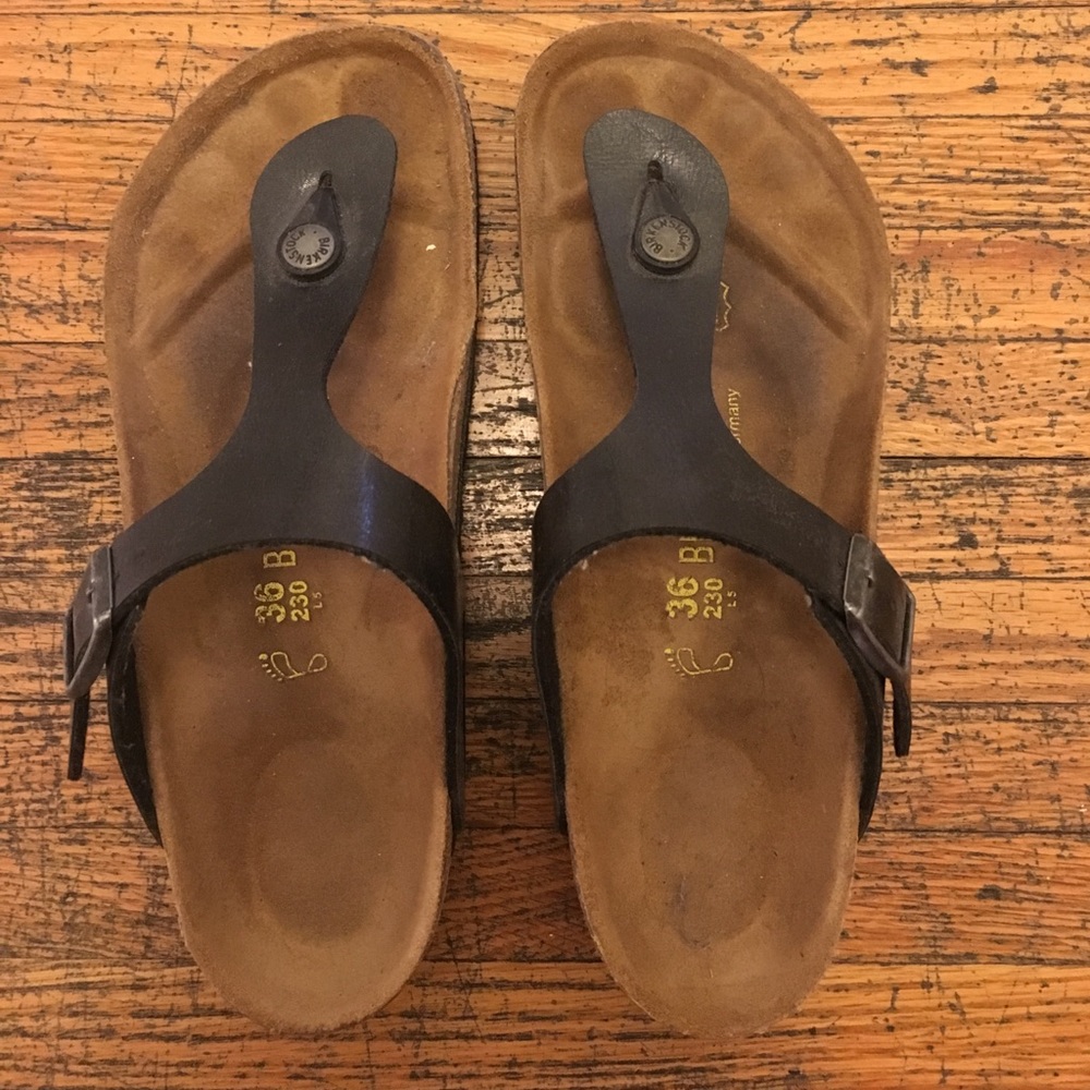 Birkenstock black leather in size 36 (6)