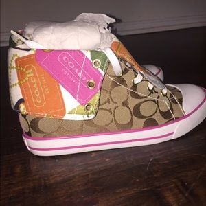 Women's Coach High Top Tennis Shoes