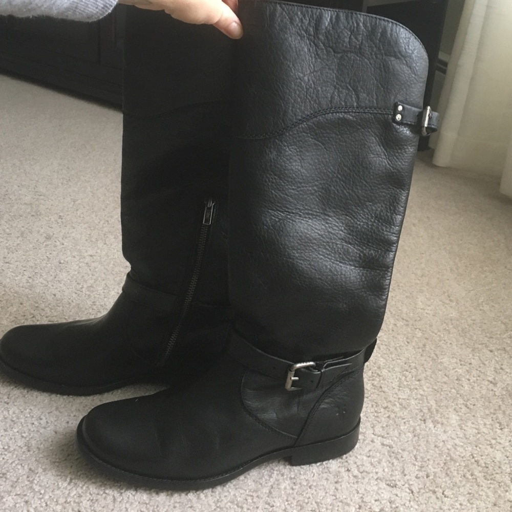 Frye women's black leather boots