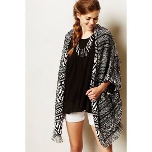 Anthropologie - Moth Fringe Jacquard Cardigan