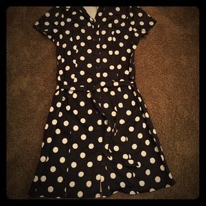 Lane Bryant Polka Dot Shirt Dress