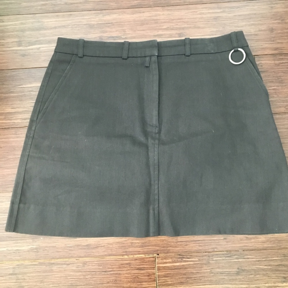 A-line skirt with silver ring detail