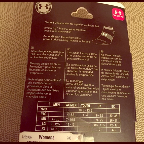 RESTOCKED! 1-6PK LEFT! Under Armour Socks, 6PK - Picture 8 of 8