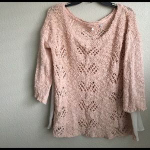 Anthropologie - Knitted and knotted sweater!