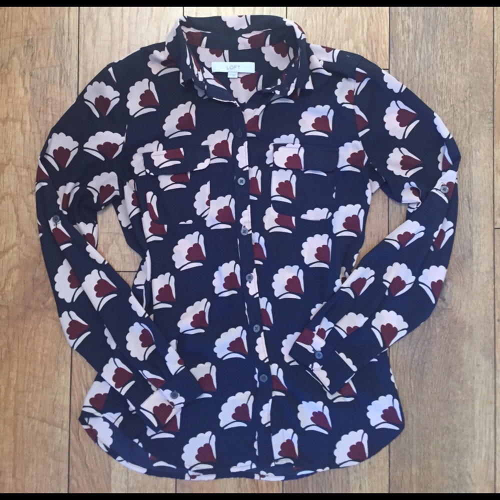 Loft Floral printed blouse