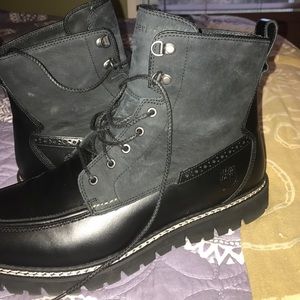 Waterproof Timberland boots.