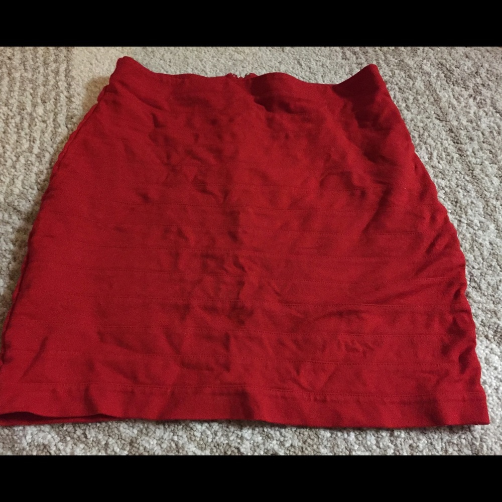 Red skirt