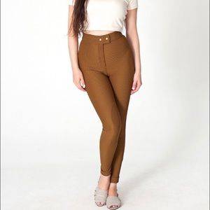 American Apparel Mustard Riding Pants Size Small