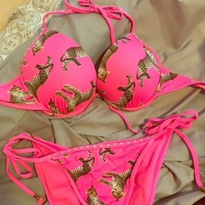 PINK Victoria secret push up swim suit