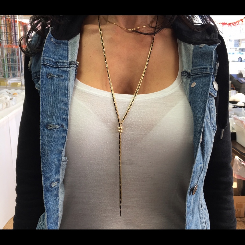 Lariat adjustable necklace
