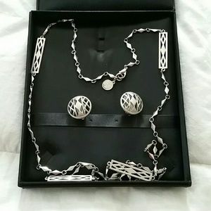 Silvertoned Necklace
