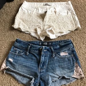 2 pairs of hollister shorts BUNDLE