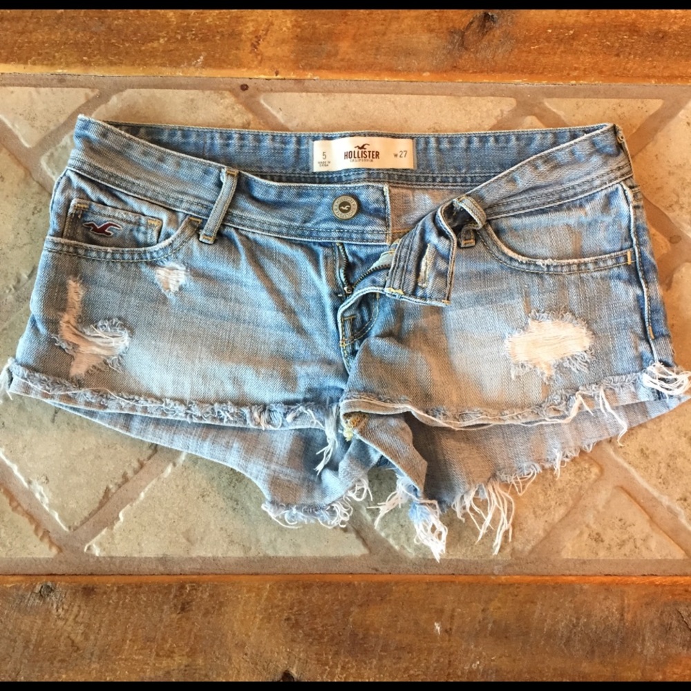 Light Wash Short Hollister Shorts