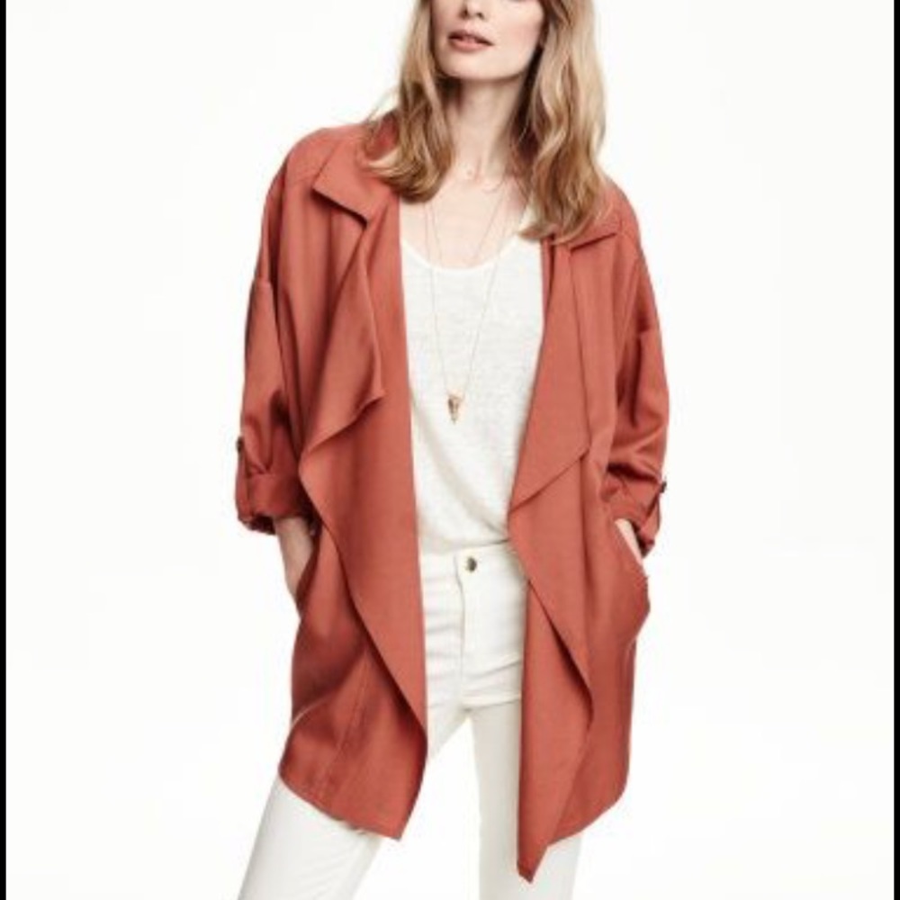 H&M Conscious collection drape jacket
